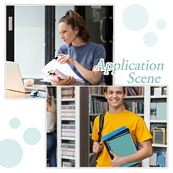 Пластиковые индексные листы-разделители для блокнотов с дисками&nbsp;AJEW-WH0270-719B-01