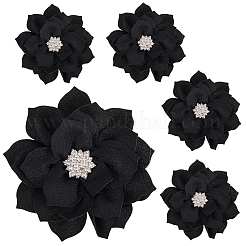 Аксессуары для украшений из полиэстера и стразов&nbsp;DIY-WH20063-015A