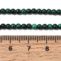 Natur Malachit Perlen Stränge&nbsp;G-F571-27AB1-3mm-01