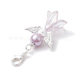 Decorazioni pendenti con angelo in vetro e perle di vetro&nbsp;HJEW-JM01939