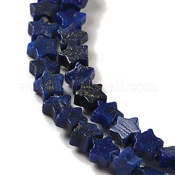 Нитки бусины из натурального ляписа-лазури&nbsp;G-G085-B02-01