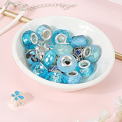 Сплав горный хрусталь/смоляные европейские бусины&nbsp;MPDL-SC0001-11B