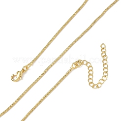Colliers à chaîne serpent ronde en laiton de 1 mm pour femmes&nbsp;KK-CBA4FD4-06G