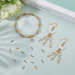 60шт 2 цвета латунные бусины&nbsp;KK-BBC0019-65