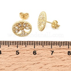 Кольцо с узором «древо жизни»&nbsp;EJEW-G460-02G