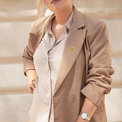 30 шт. булавка на лацкан в виде пчелы из сплава&nbsp;JEWB-CA0001-80