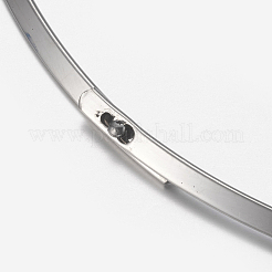 Colliers ras du cou en acier inoxydable 304 résistant au ternissement&nbsp;X-NJEW-F204-01P