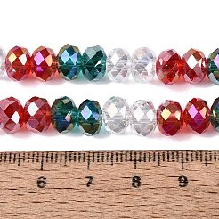 Chapelets de perles en verre transparent électrolytique&nbsp;EGLA-N022-16A-A03
