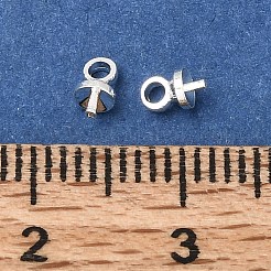 Messing Tasse Perle Heringe Kautionen Pin Anhänger&nbsp;KK-D110-04S