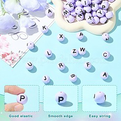 104 pièces 26 styles de perles de silicone&nbsp;SIL-SZ0003-40C