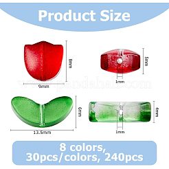 8 цвет прозрачного стекла&nbsp;GLAA-HS0001-02