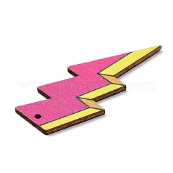 Grands pendentifs en bois imprimé simple face&nbsp;WOOD-L021-A01