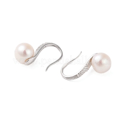 925 orecchino a cerchio in argento sterling&nbsp;EJEW-H002-28P