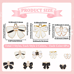 48шт 8 стиля подвески из сплава с эмалью&nbsp;ENAM-SC0006-41