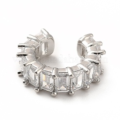 Серьги-каффы для тенниса с кубическим цирконием&nbsp;LS-EJEW-K093-09P-05