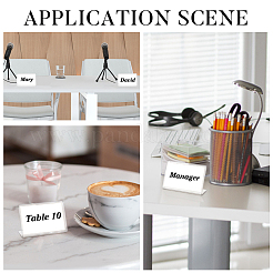 L-образный прозрачный акриловый держатель для табличек с наклоном назад&nbsp;LS-ODIS-WH0002-35