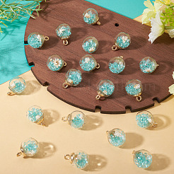 20 шт. подвески в виде прозрачного стеклянного шара&nbsp;GLAA-TA0003-51