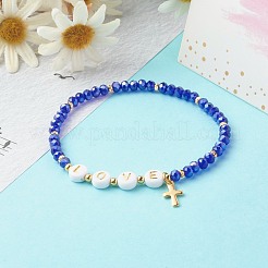 Perle di vetro si estendono braccialetti&nbsp;BJEW-JB06577