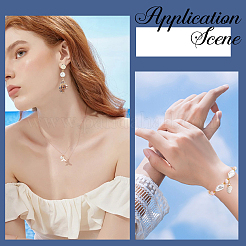 24 шт. 6 стиля подвески в форме ракушек с гальваническим покрытием&nbsp;SHEL-SC0001-59