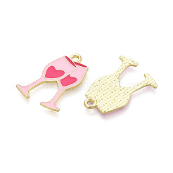 Подвески из сплава с эмалью ко дню святого валентина&nbsp;ENAM-T023-17B