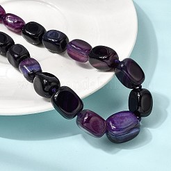 Ожерелья из окрашенного натурального агата кубической формы&nbsp;NJEW-C113-01A