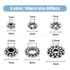 300 шт. 6 стиля бусины из сплава в тибетском стиле&nbsp;FIND-HY0003-49
