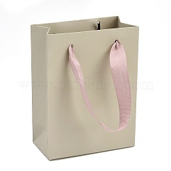 Geschenktüten aus Papier mit rosa Schleifengriffen&nbsp;ABAG-K004-03