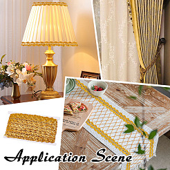 Металлизированная кружевная отделка&nbsp;OCOR-WH0101-162B