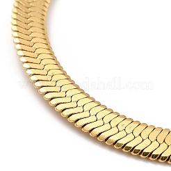 Ionenplattierung (IP) 304 Edelstahl Fischgräten-Kettenarmband für Männer und Frauen&nbsp;BJEW-E058-01D-G