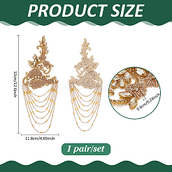 1 пара погонов в виде цветка для животных с кисточками из стеклянных бусин&nbsp;FIND-FG0005-05