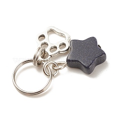 4pcs 4 styles pendentifs en pierres précieuses naturelles et synthétiques&nbsp;PALLOY-JF01521