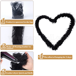 Fasertop für DIY handdekorierte Accessoires aus Kunstwollstreifen&nbsp;FIND-WH20003-98D