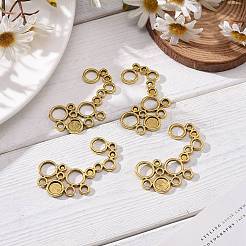 Basi di cabochon connettori  in lega&nbsp;PALLOY-EA10977Y-AG-NF