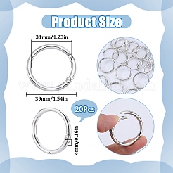 Bagues à ressort en alliage de zinc&nbsp;FIND-SP0001-08D