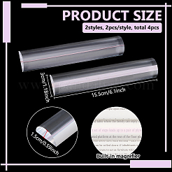 4 loupe en acrylique de 2 styles différents&nbsp;OFST-FG0001-02B