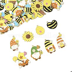 44 шт. 14 стиля эмалевые подвески из сплава с пчелиной тематикой&nbsp;FIND-FS0004-45