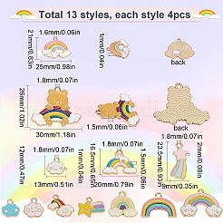 Подвески из сплава 52шт 13 стиля&nbsp;ENAM-SC0003-63