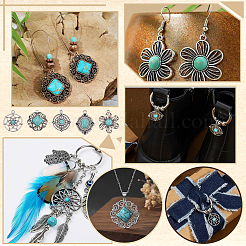 20 pz 5 stili pendenti in lega di stile tibetano&nbsp;FIND-PH0029-25