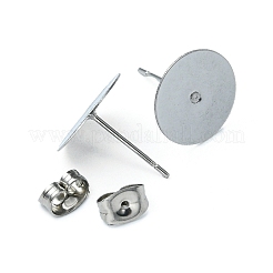 100 Stück Ohrstecker-BeZubehör aus 304 Edelstahl&nbsp;STAS-YW0001-43A