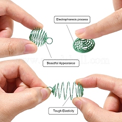 20 шт. 2 стиля подвески из железной спирали&nbsp;FIND-YW0007-44