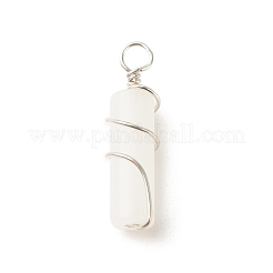 Pendentifs en jade blanc naturel&nbsp;PALLOY-JF01575-11