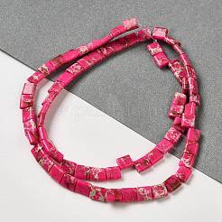 Brins de perles de jaspe impérial synthétiques&nbsp;G-F762-A06-01
