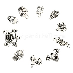 100шт 10 стиля подвески из сплава в тибетском стиле&nbsp;SKUL-CJ0001-01