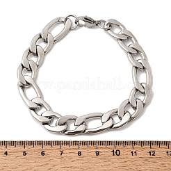 201 Edelstahl-Panzerkettenarmbänder für Herren&nbsp;STAS-T077-22A-03P