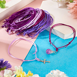 40шт 4 цвета регулируемый нейлоновый шнур браслеты изготовление&nbsp;BJEW-TA00673