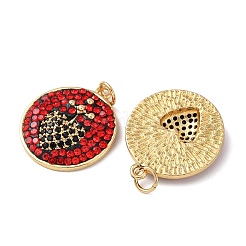 Подвески из латунных кристаллов кубического циркония с микропаве&nbsp;KK-C143-27G