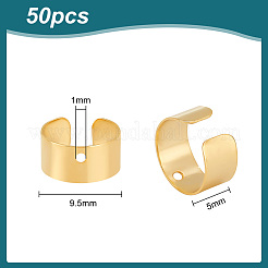 50 шт. латунная фурнитура для ушей&nbsp;KK-PH0005-41