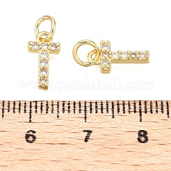 Ciondoli in ottone zirconi chiari micro pavé&nbsp;KK-ZX025-07T