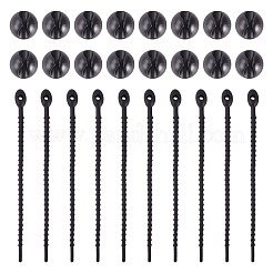 20 шт. пластиковый ПВХ-органайзер для кабеля&nbsp;AJEW-TA0002-51A