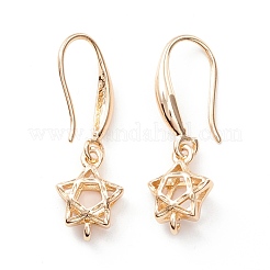Cremagliera in ottone placcatura ganci orecchino&nbsp;KK-D069-12G-01-RS